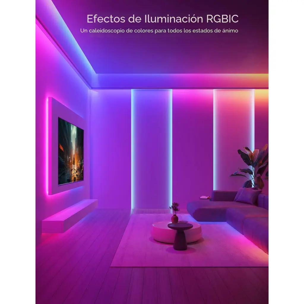 Cable de Luces LED Govee Strip Light S 5M Wi-FiBluetooth RGBICW H612A 2.0 (6).webp