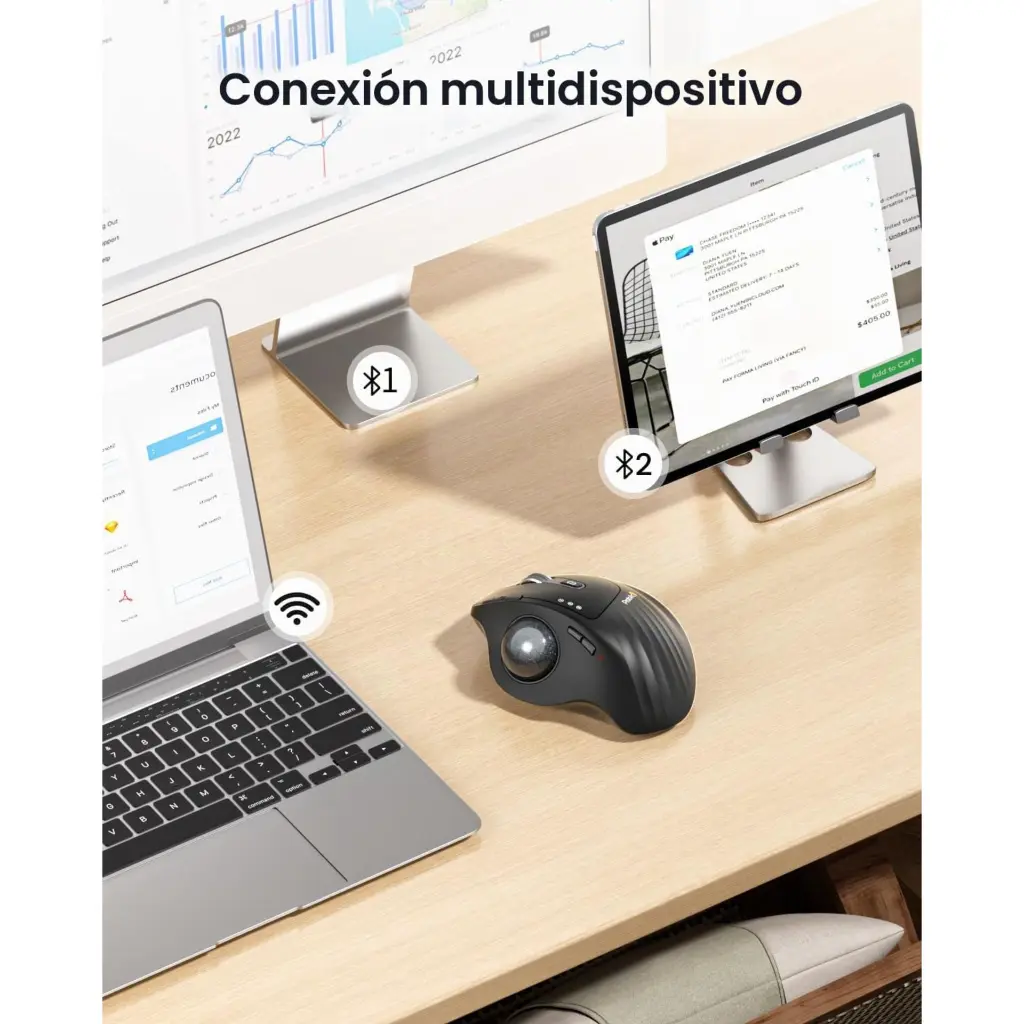 Mouse Inalambrico ProtoArc Wireless Trackball EM01 Ergonomic Bluetooth 2.0 (3).webp