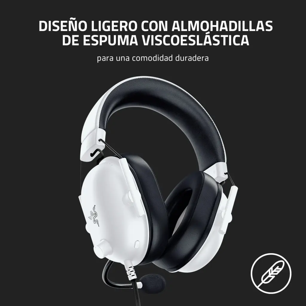 Audifono Razer BlackShark V2 X Blanco RZ04-03240700-R3U1 2.0 (5).webp
