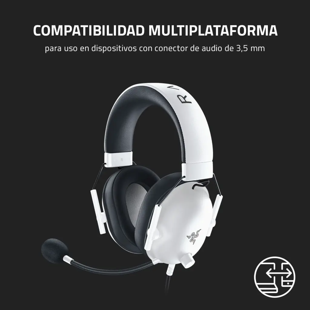 Audifono Razer BlackShark V2 X Blanco RZ04-03240700-R3U1 2.0 (3).webp