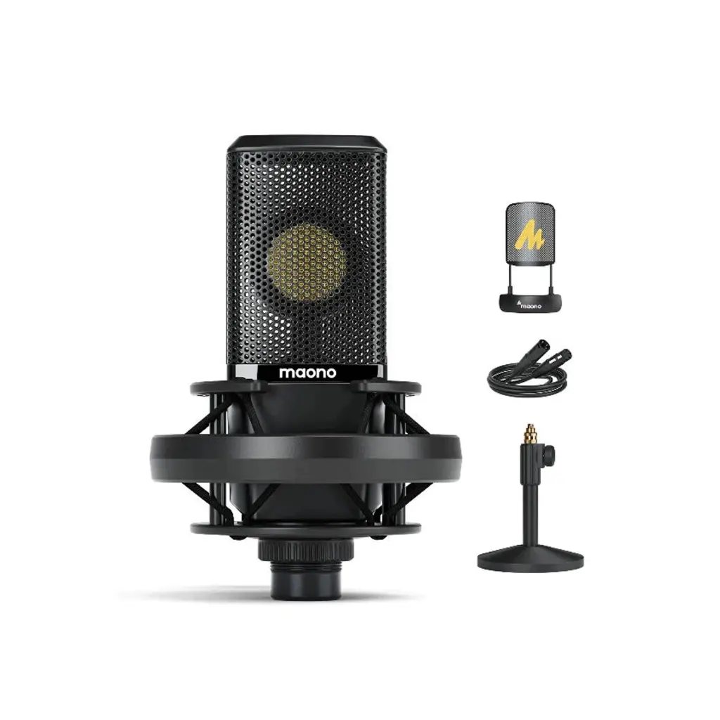 Microfono Maono XLR Studio AU-PM500 + Stand De Escritorio 2.webp