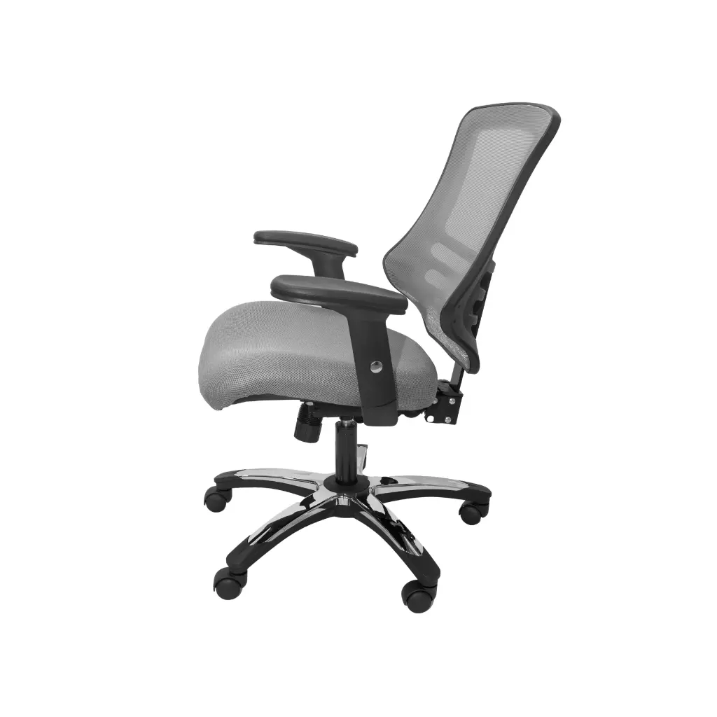 Silla para Oficina Semi Ejecutiva Bruno LB-8817 Gris 2.webp