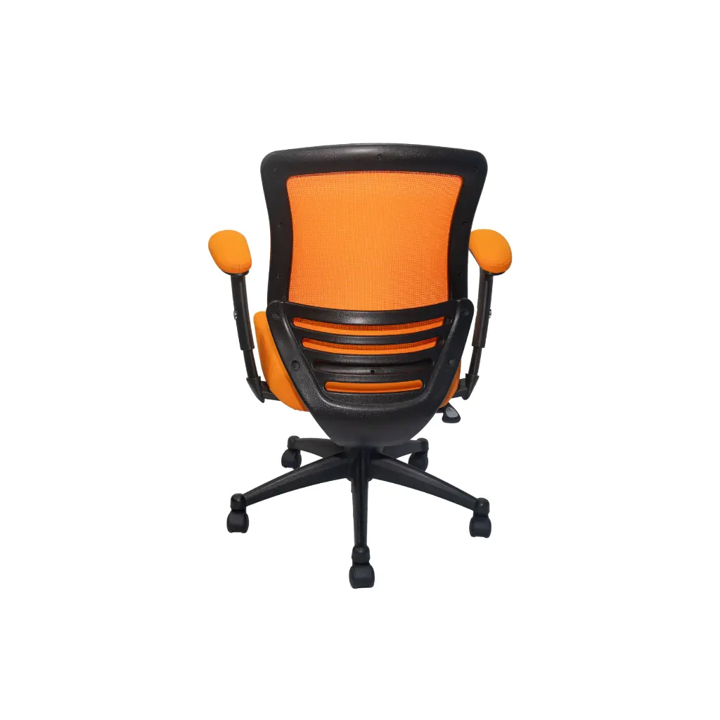 Silla para Oficina Semi Ejecutiva Bruno LB-8810 Naranja 3.webp