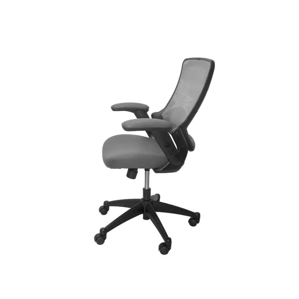 Silla para Oficina Semi Ejecutiva Bruno LB-8803 Gris 2.webp