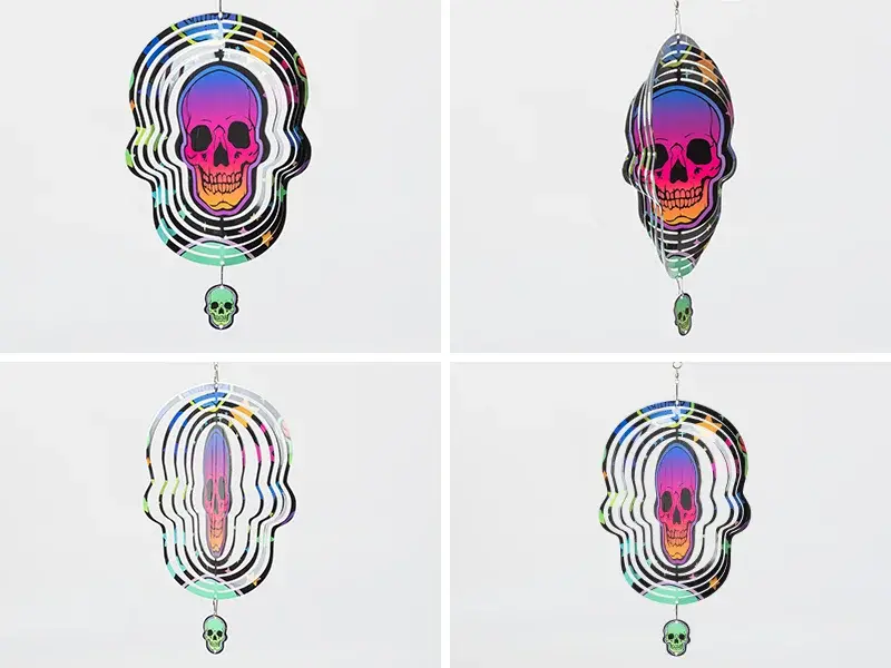 Spinner de Viento para Sublimacion Spectra Blanco Skull 10inch SP015P25FL 0.4.webp