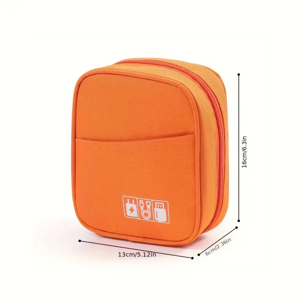 Estuche Organizador de Cables y Cargadores Naranja 2.0 (1).webp