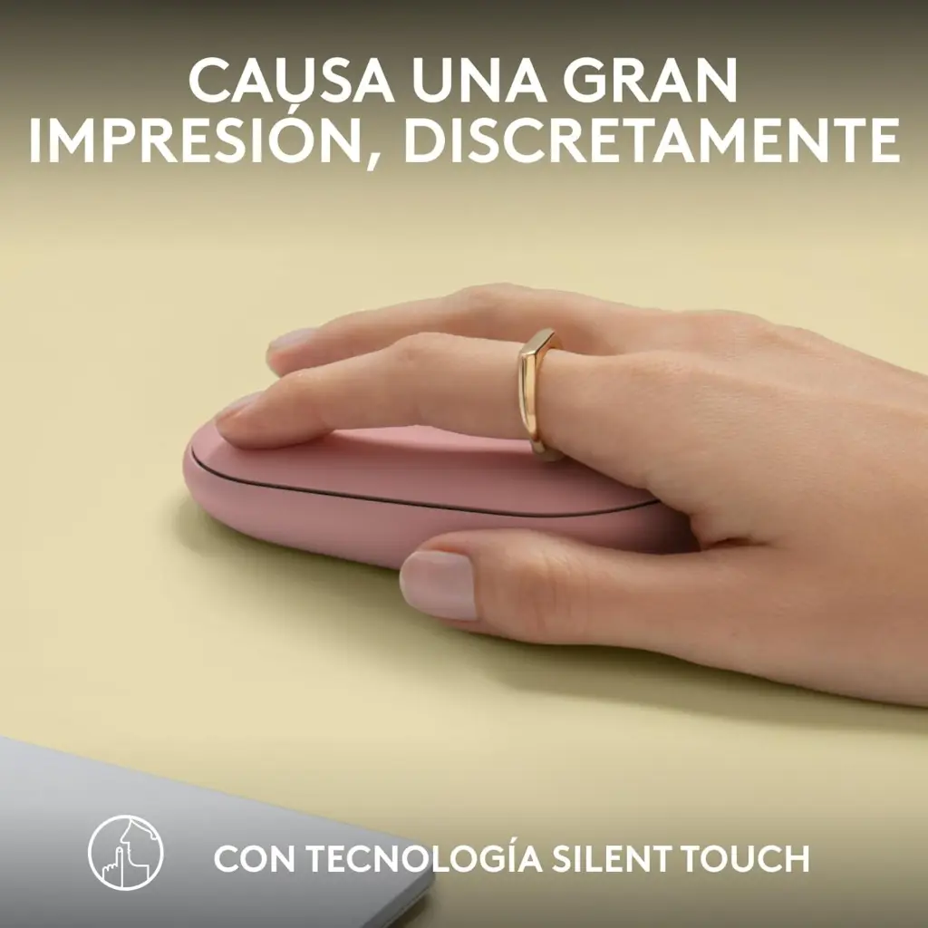 Logitech PEBBLE M350S Rosado 910-007048 2.0 (9).webp