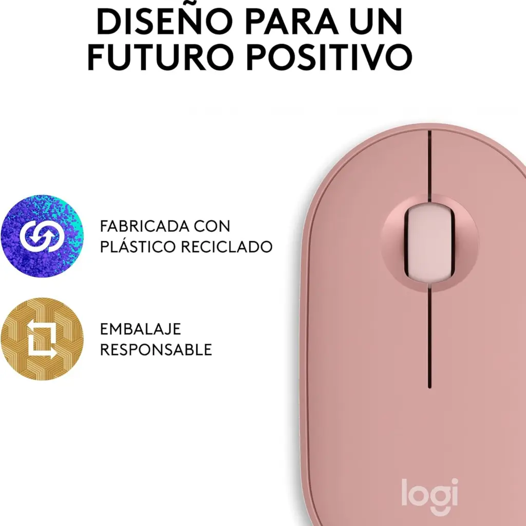 Logitech PEBBLE M350S Rosado 910-007048 2.0 (4).webp