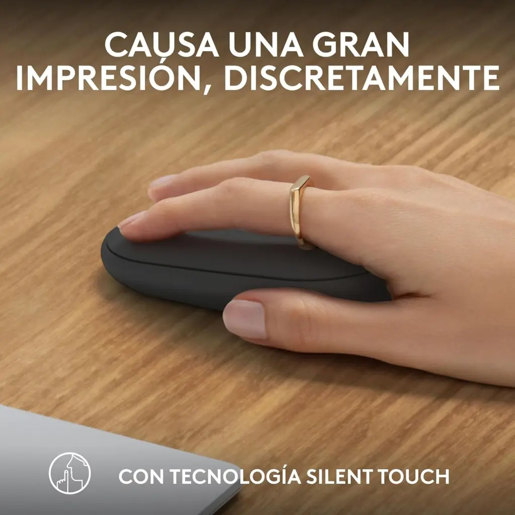 Logitech PEBBLE M350S Negro 910-007049 2.0 (7).webp