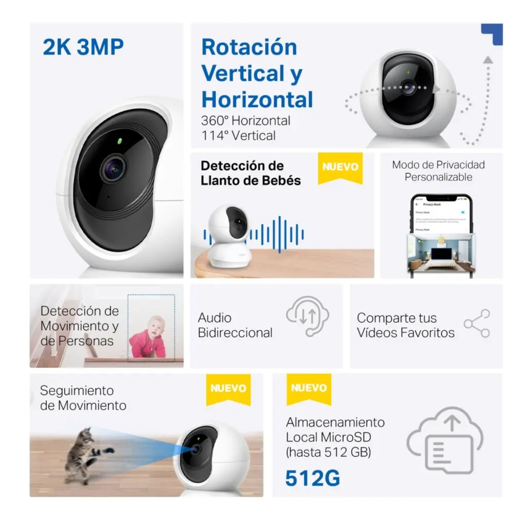 Camara Inalambrica TPLINK Tapo C210 2K 2.0 (5).webp