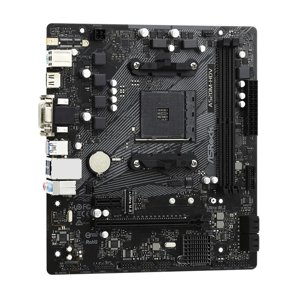Tarjeta Madre Asrock A520M-HDV DDR4 90-MXBE50-A0UAYZ 2.0 (5).webp