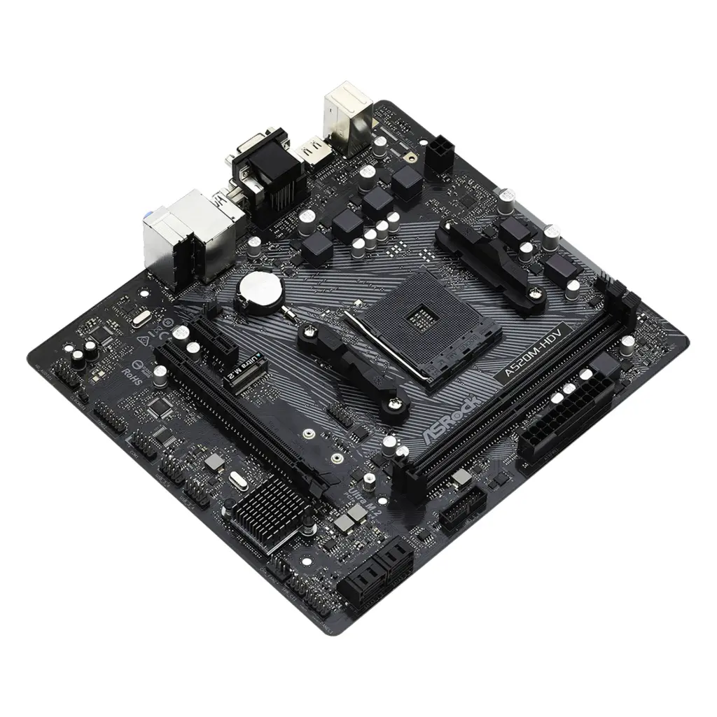 Tarjeta Madre Asrock A520M-HDV DDR4 90-MXBE50-A0UAYZ 2.0 (4).webp