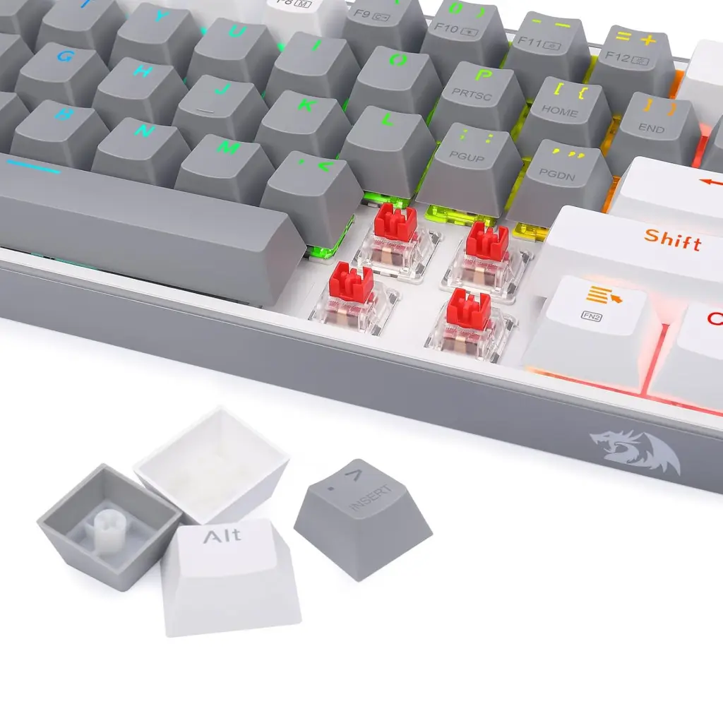 Teclado Inalambrico redragon Fizz Pro K616 RGB Gris-Blanco 2.0 (7).webp