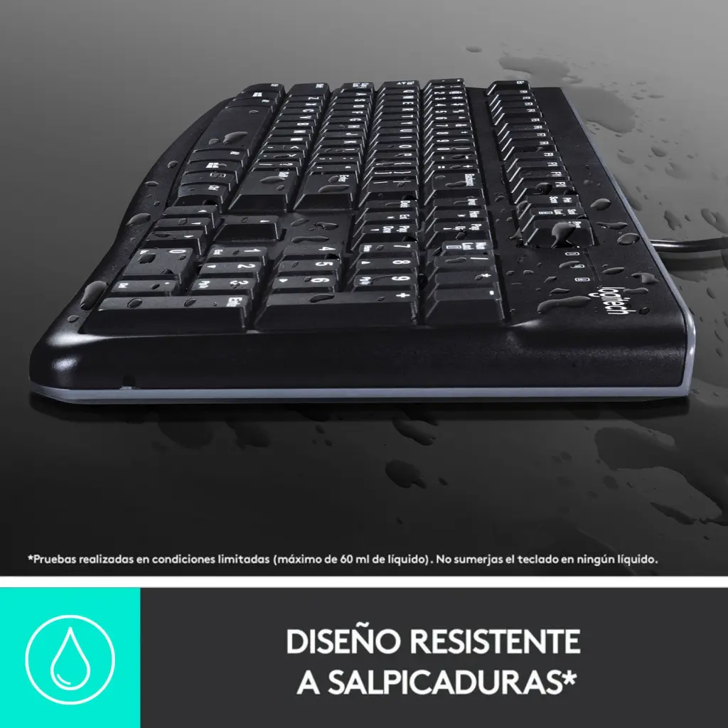 Teclado USB Logitech K120 ESN Negro 920-004422 2.0 (2).webp