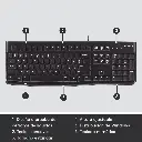 Teclado USB Logitech K120 ESN Negro 920-004422 2.0 (4).webp