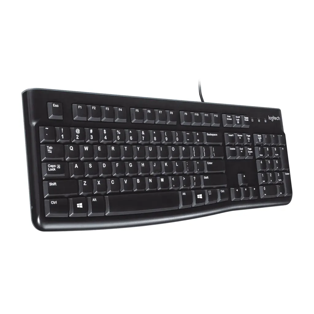 Teclado USB Logitech K120 ESN Negro 920-004422 2.0 (8).webp