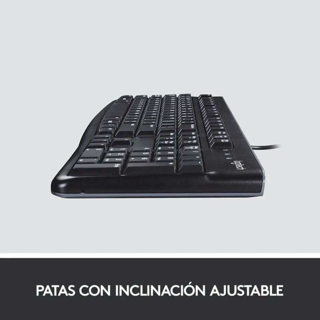 Teclado USB Logitech K120 ESN Negro 920-004422 2.0 (1).webp