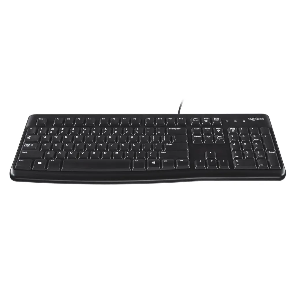 Teclado USB Logitech K120 ESN Negro 920-004422 2.0 (7).webp