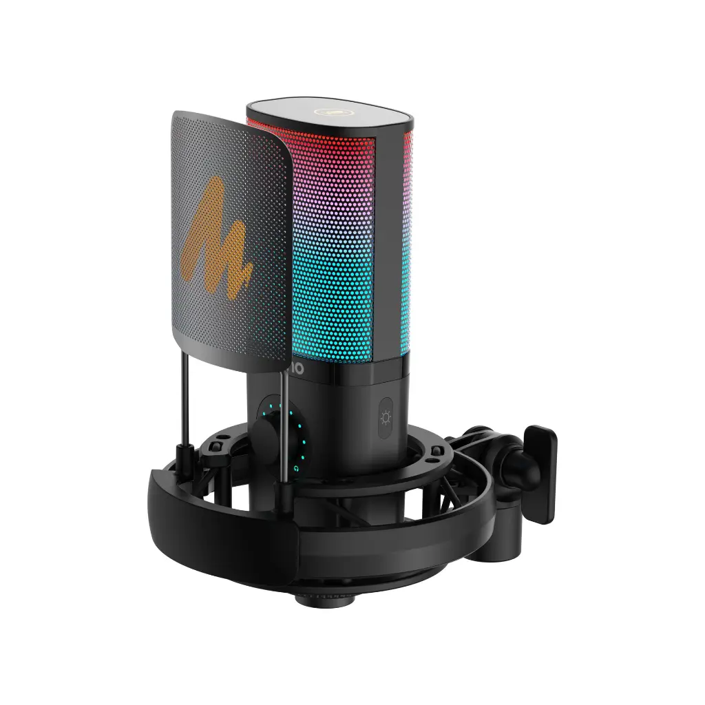 Microfono USB-C Maono RGB PM450S Negro  Brazo Articulado (1).webp