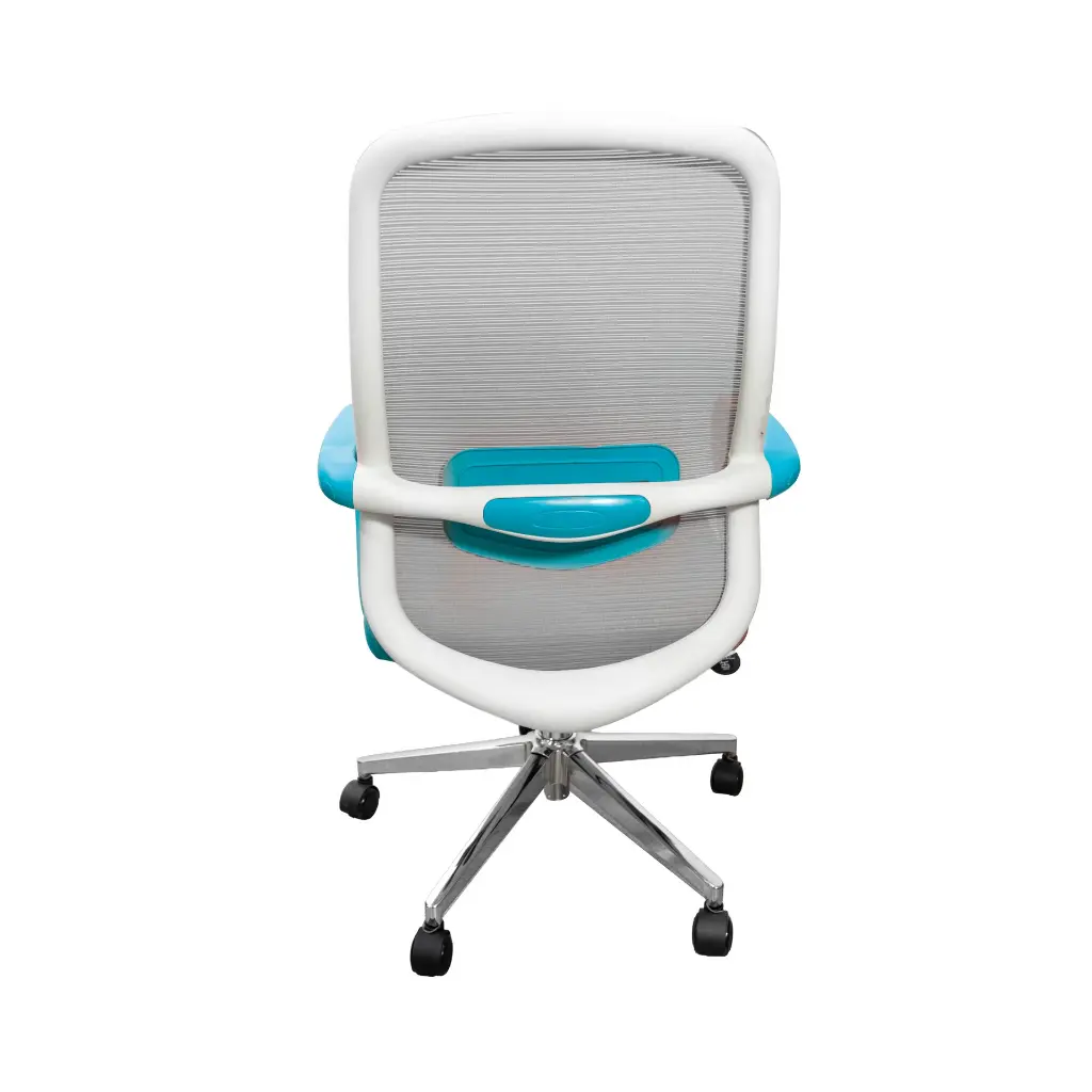 Silla para Oficina Semi Ejecutiva B-202 AzulGris 2.0.webp
