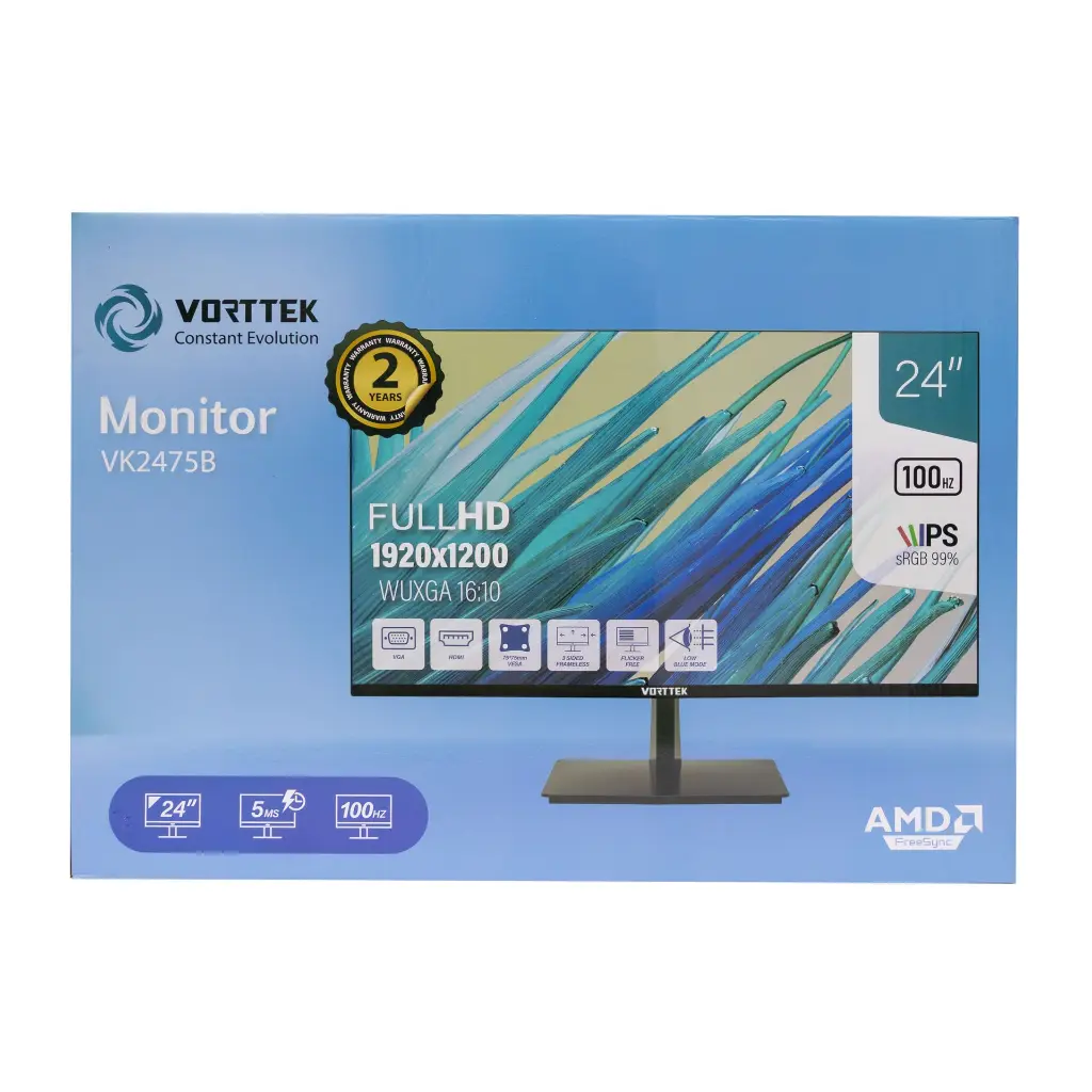 Monitor LED 24 Vorttek VK2475B VGAHDMI 100Hz IPS 1920x1200 5ms 2.0 (4).webp