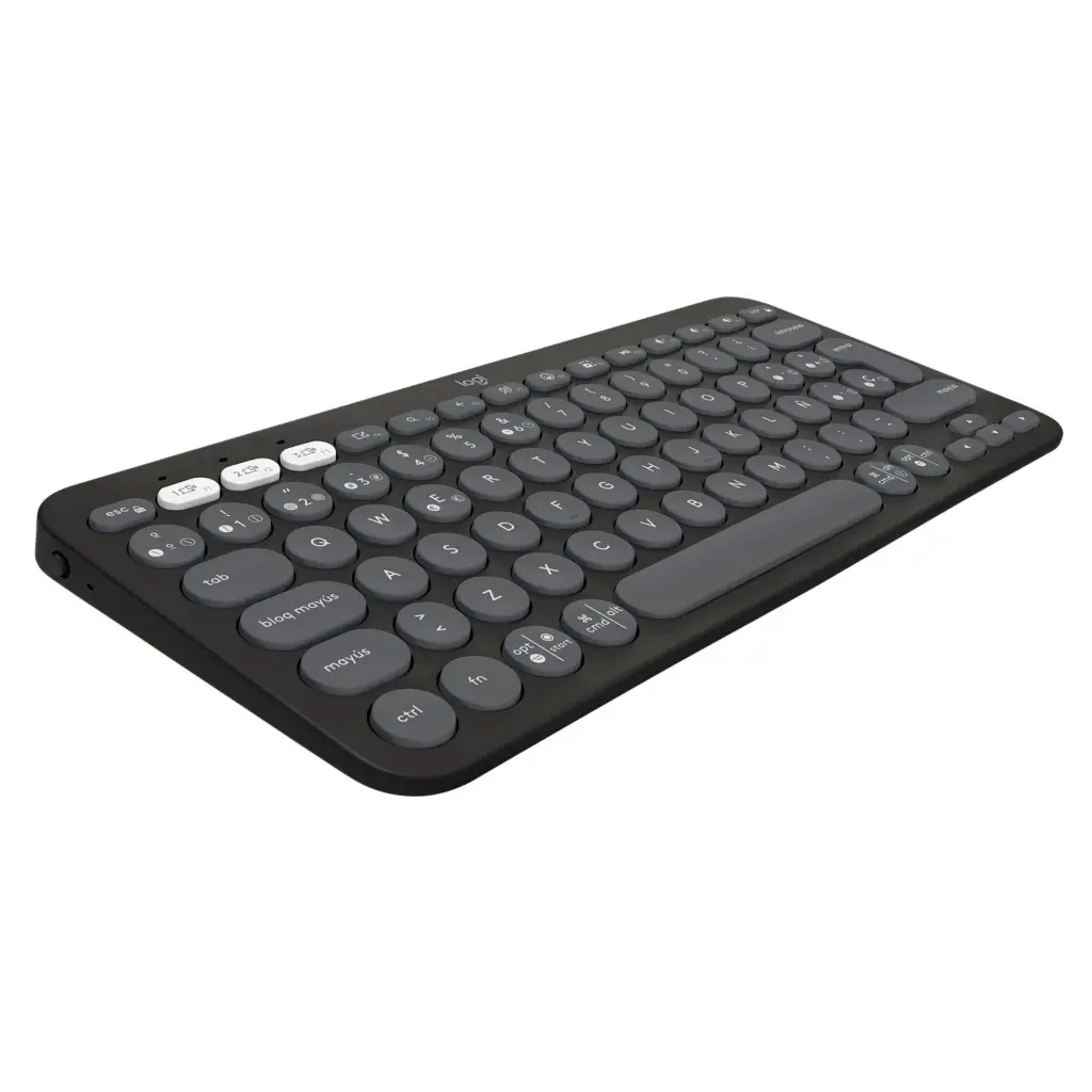 Teclado Logitech Pebble Keys 2 K380s Blanco, Negro, Rosa 2.0 (6).webp