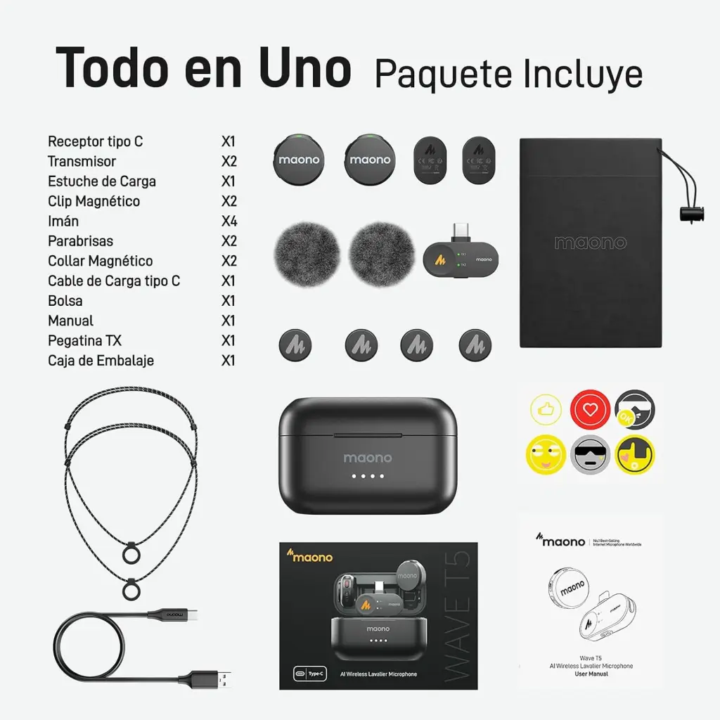 Microfono Solapa Maono Wave T5 Combo WM650 PA3 2.0 (9).webp