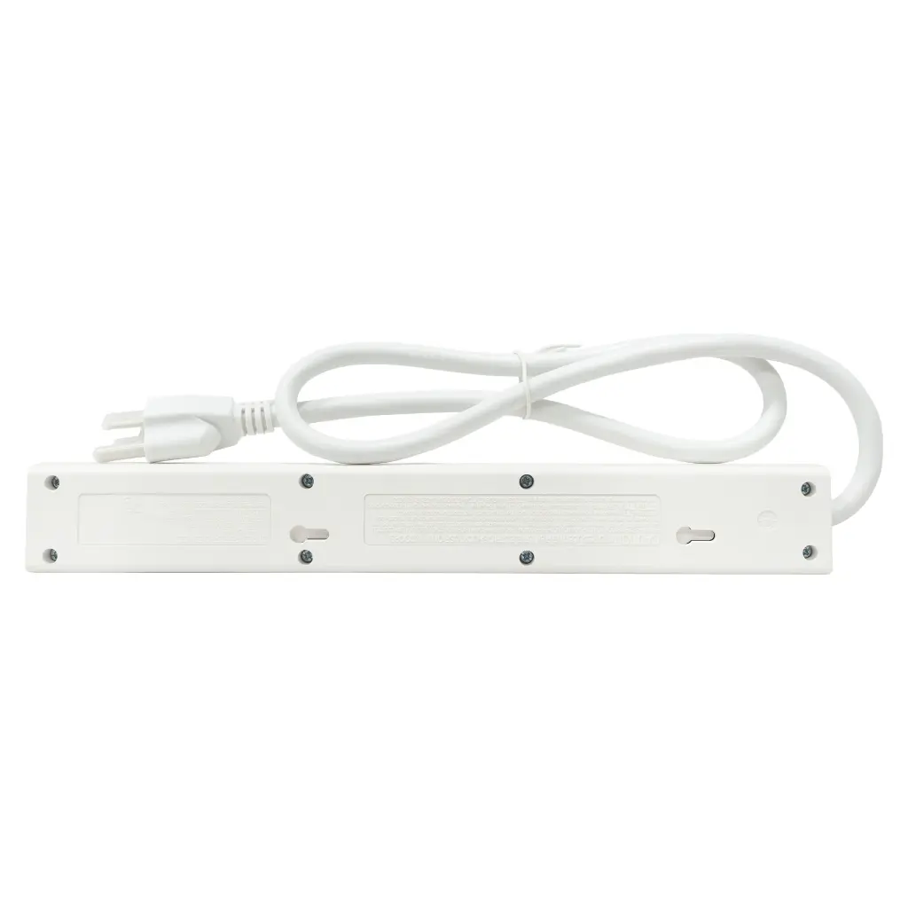 Regleta y Supresor de Picos Vorttek VK-SP6S001 6 Tomas + 2 USB + 1 USB-C  2.0 (1).webp