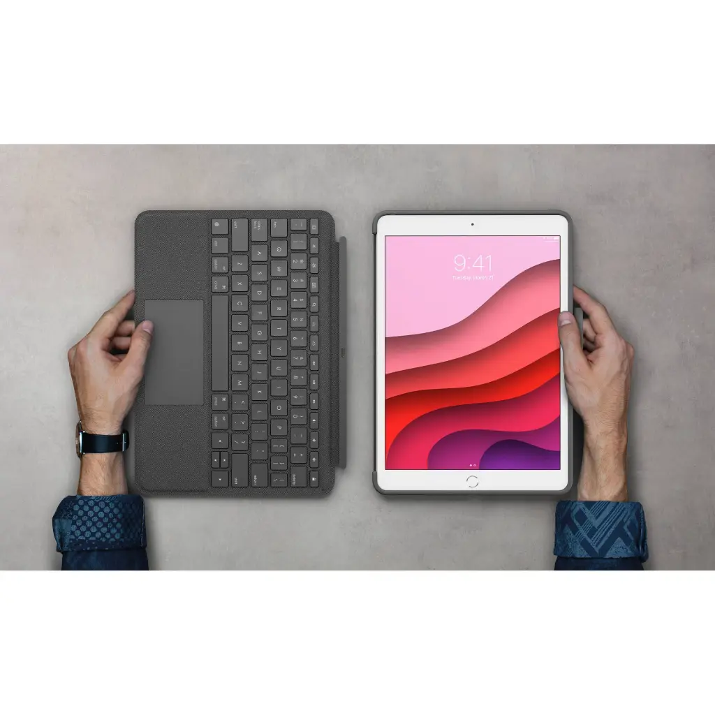 Funda con teclado Logitech Combo Touch Ipad 920-009608 2.0 (6).webp