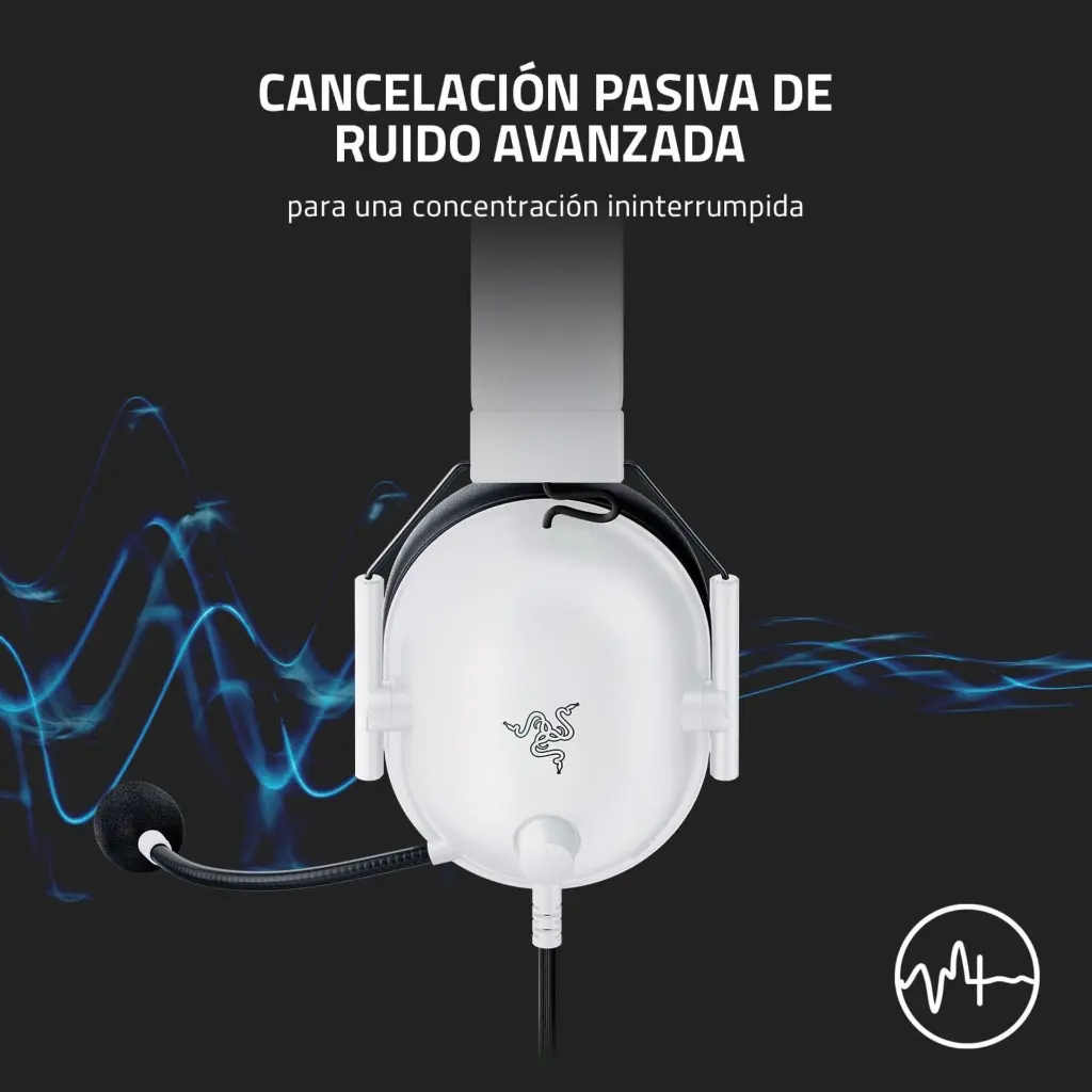Audifono Razer BlackShark V2 X Blanco RZ04-03240700-R3U1 2.0 (6).webp