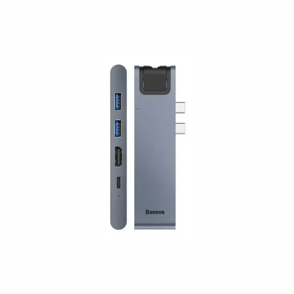 HUB USB-C a USB 3.0/USB-C/HDMI/RJ45/SD/PD 7 in 1 Baseus CAHUB-LOG