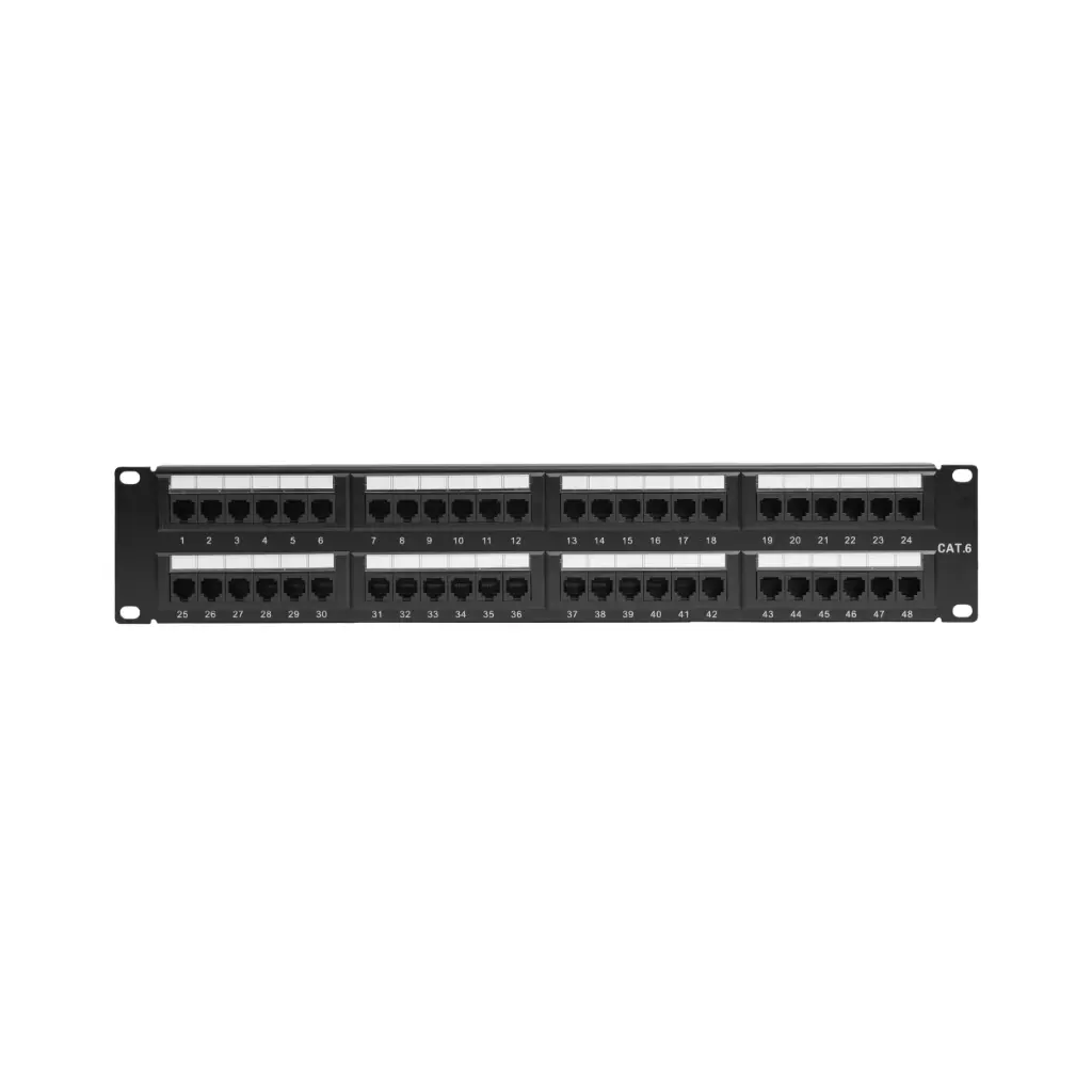 Patch Panel de 48 Puertos Cat6 Vorttek VK-PP6003