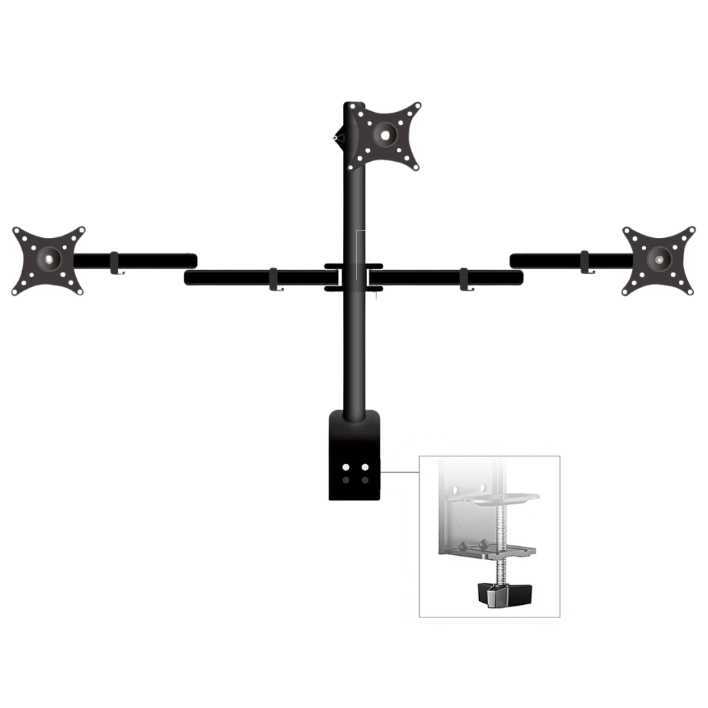 Wallmount Escritorio Triple Monitor 10-19" YC-TV018