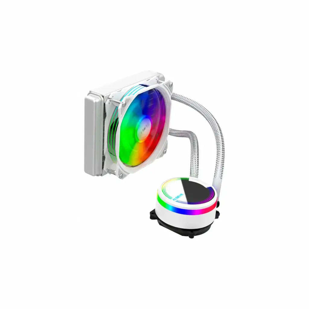 Sistema de Enfriamiento Liquido PC ALSEYE M120 1Fan RGB Blanco