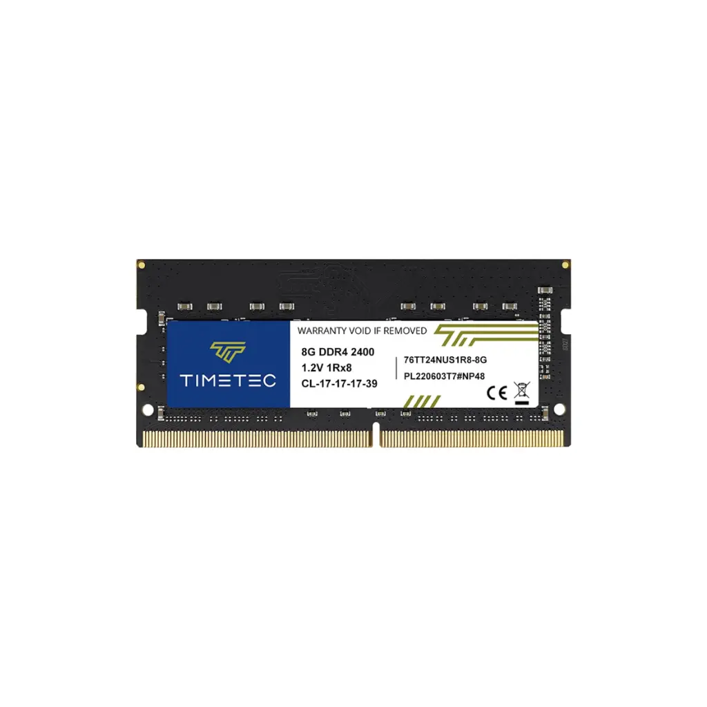 SODIMM 8GB DDR4 2400MHz. Timetec 76TT24NUS1R8-8G