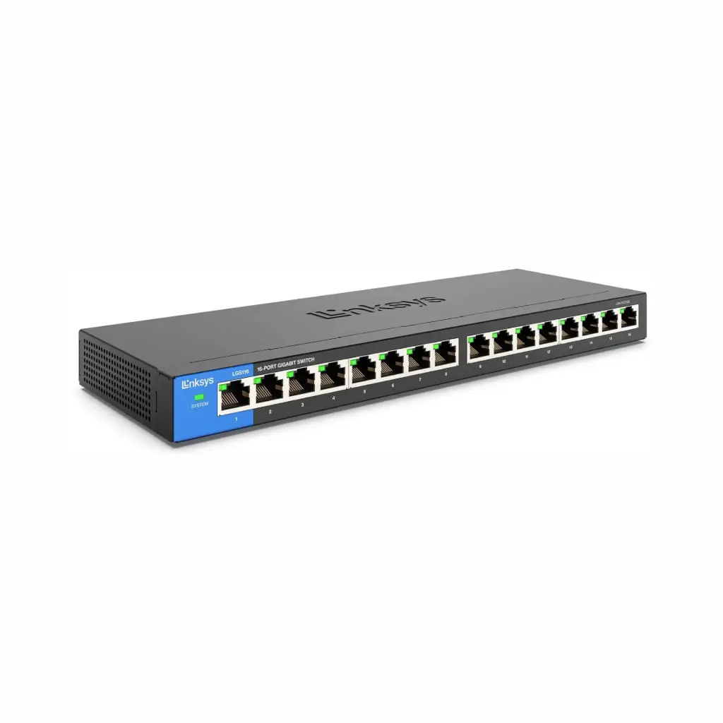 Switch de 16 Puertos Linksys LGS116 Gigabit Desktop