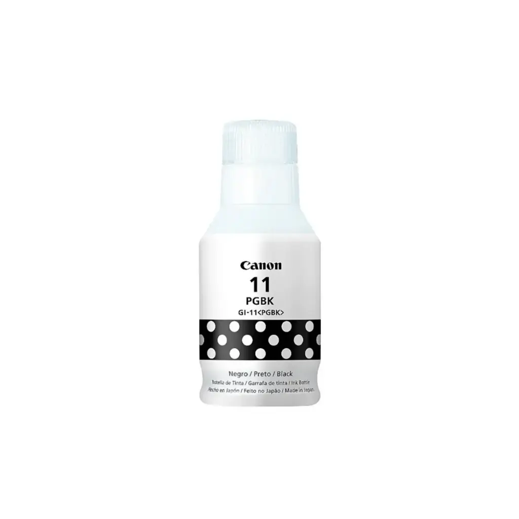 Bote de Tinta Original Canon GI-11 BK Negro 135ML G2160/G3160 Compatible con GI-20 G3270 135ML
