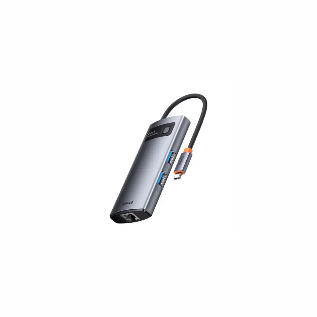 Adaptador USB-C a 3 USB 3.0/RJ45 4 en 1 Baseus WKWG070113