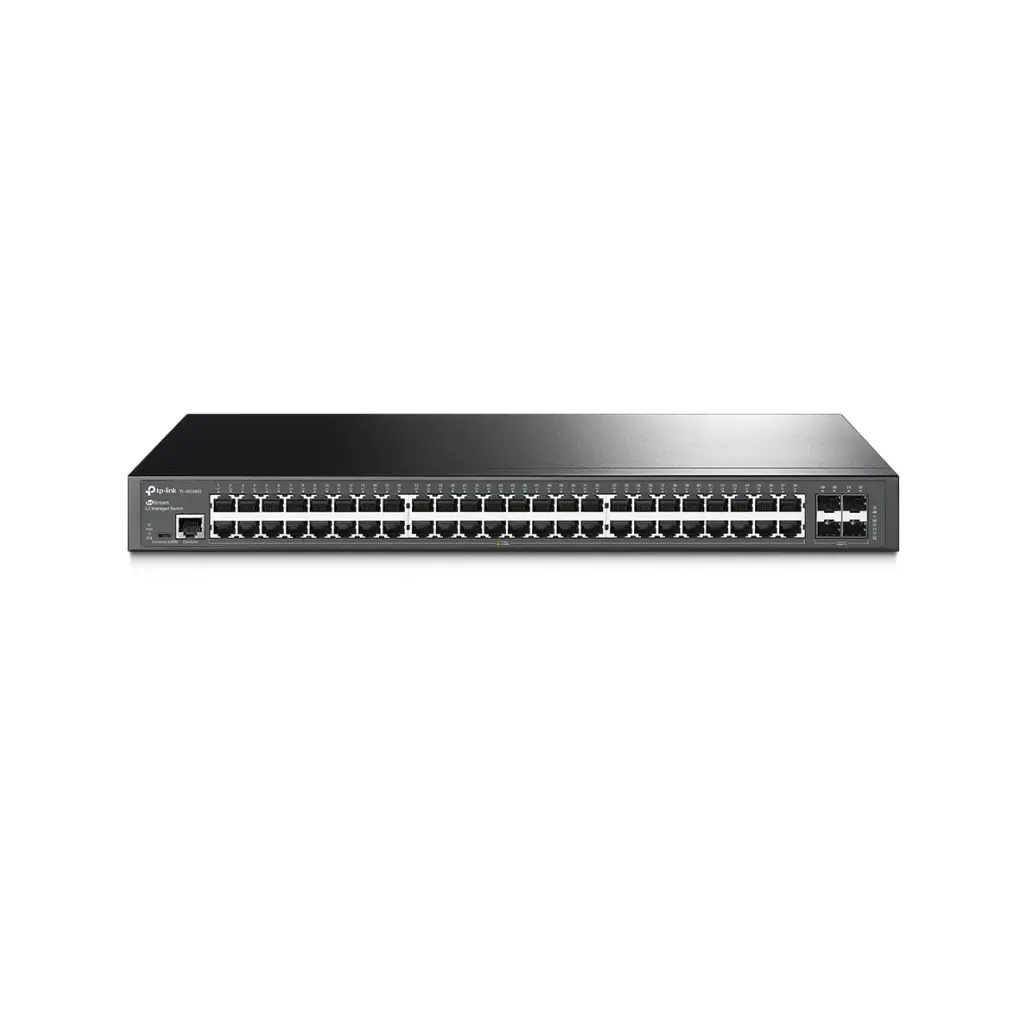 Switch de 48 Puertos Gigabit Administrable + 4 SFP Puertos TPLINK JETSTREAM GIGABIT L2+ TL-SG3452 Rackeable  L2  4 SFP Puertos