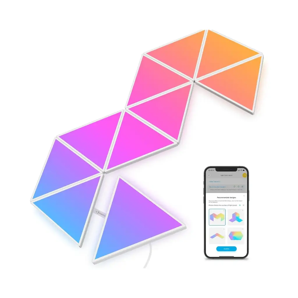 CABLE DE LUCES GOVEE GILDE TRI-ANGLE LIGHT PANELS  H6067 B6067101-OF-LA