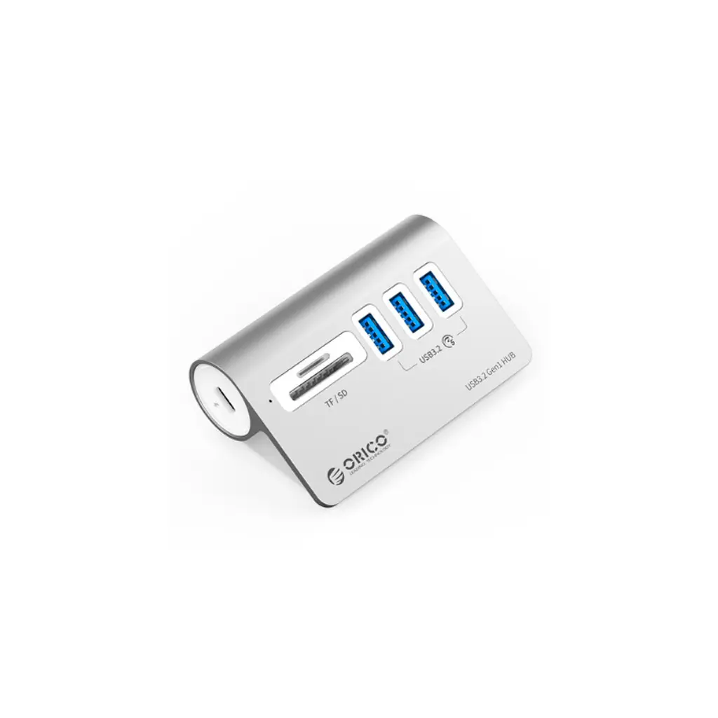 HUB USB 3.0 3 Puertos + TF/SD Docking Orico M3UT3-05-SV-BP