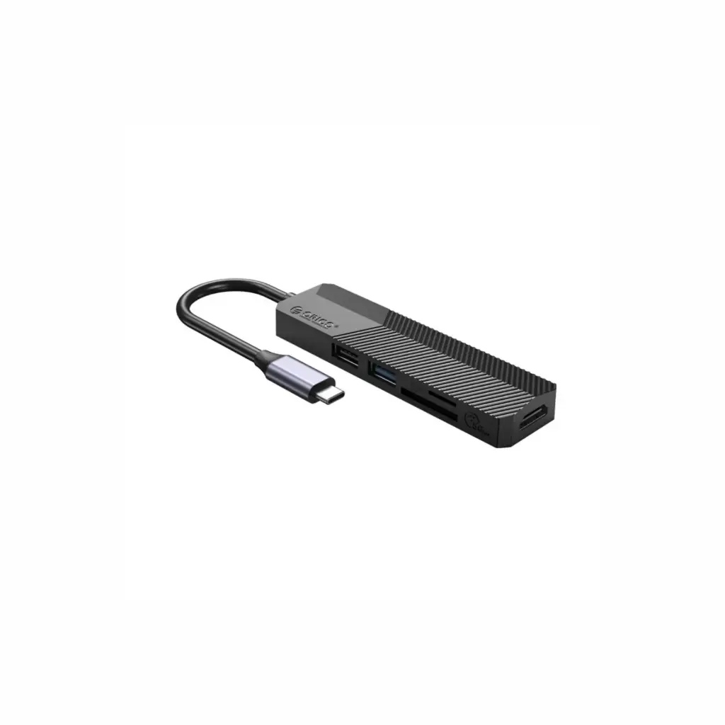 Adaptador USB-C a 2xUSB-A/HDMI/SD/TF Orico MDK-5P-BK-BP