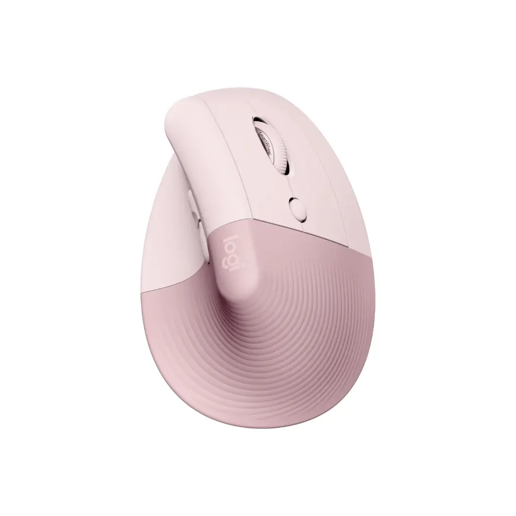 Mouse Inalambrico Vertical Logitech Lift ‎910-006472 Rosado Derecho