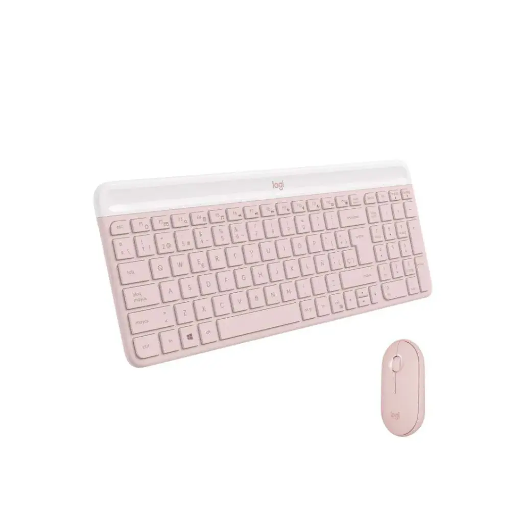 Kit de Teclado y Mouse Inalambrico Logitech MK470 Rosado 920-011312