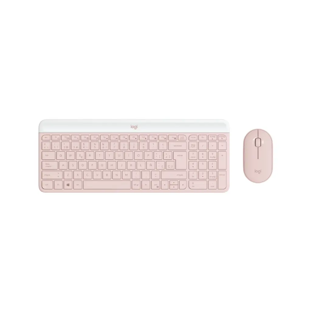 Kit de Teclado y Mouse Inalambrico Logitech MK470 Rosado 920-011312