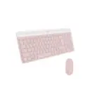 Kit de Teclado y Mouse Inalambrico Logitech MK470 Rosado 920-011312
