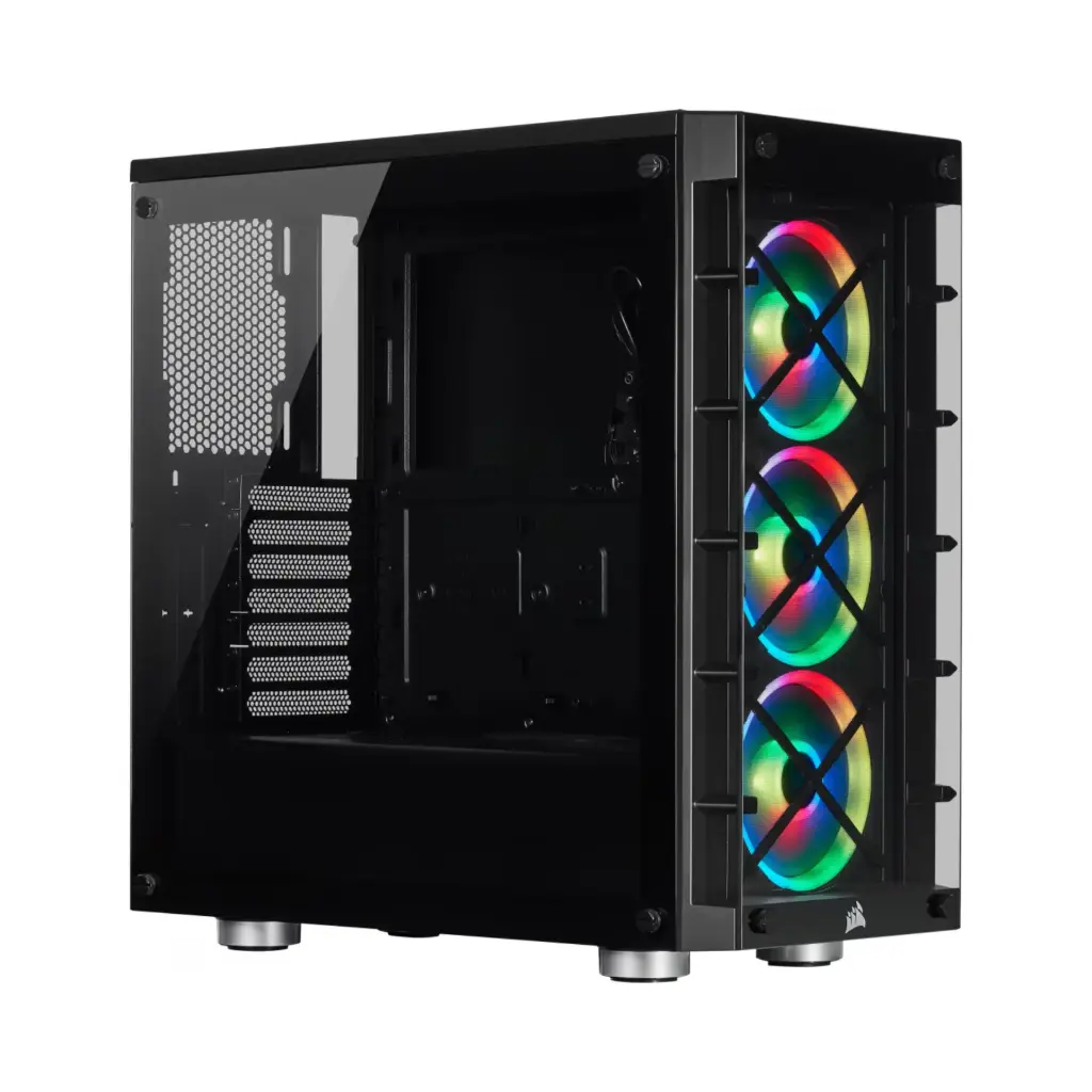 Case P/Computadora Corsair ICUE 465X RGB CC-9011188-WW Negro