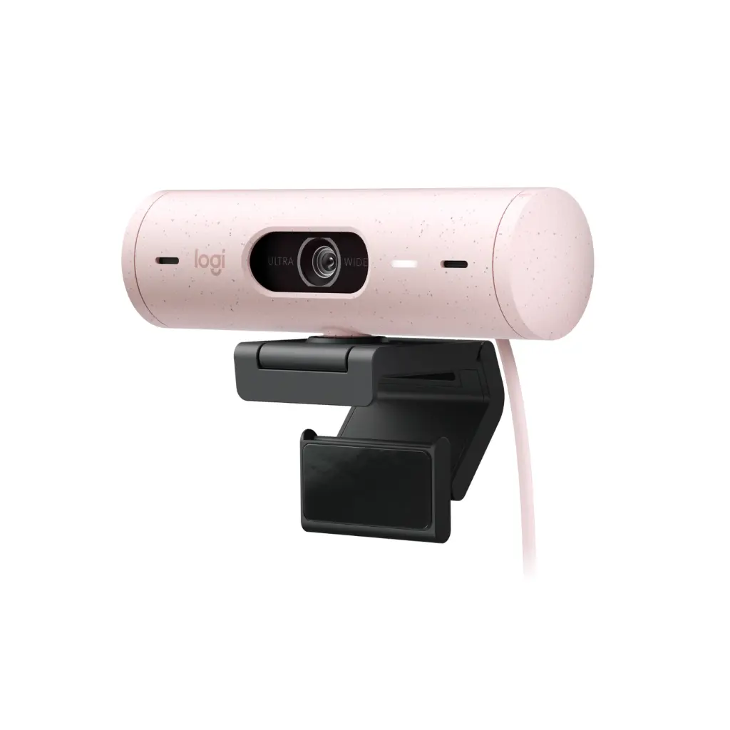Camara Web Logitech BRIO 500 HD 1080p/30 FPS 960-001418 Rosado