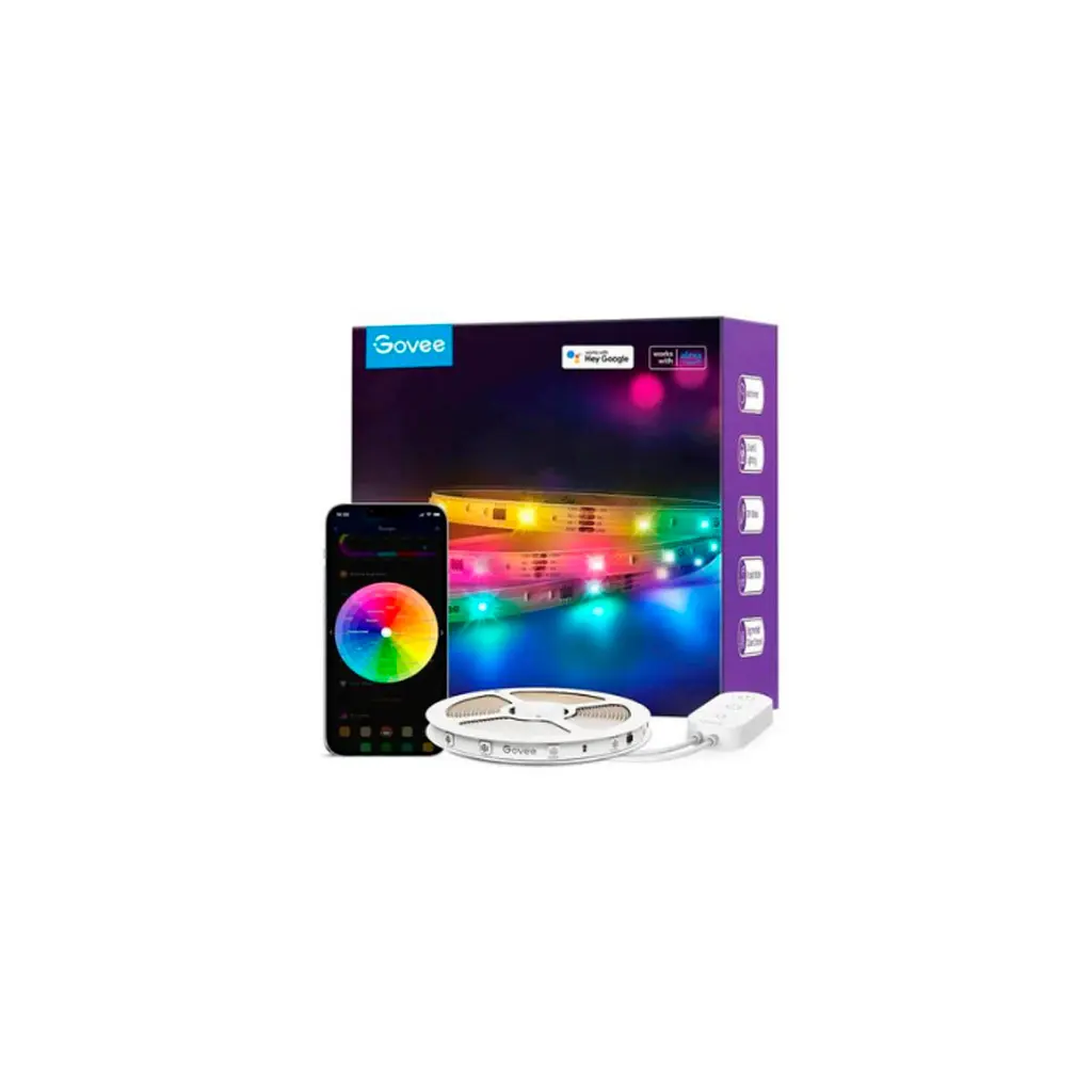 CABLE DE LUCES GOVEE LED RGBIC WIFI 5 METROS H618A1D1
