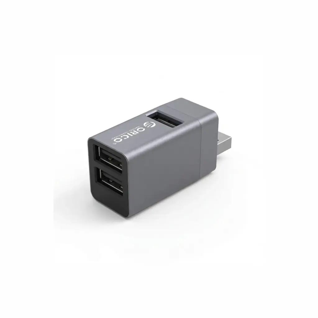 HUB USB 3.0 1 Puerto 3.0 2 Puertos 2.0 Orico MINI-U32L-GY-BP Gris